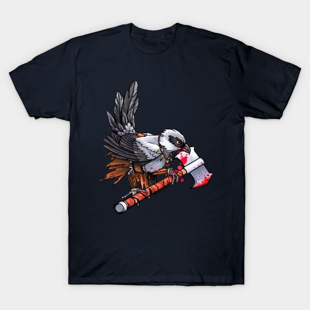 Barbarian Shrike T-Shirt by birdninjaart